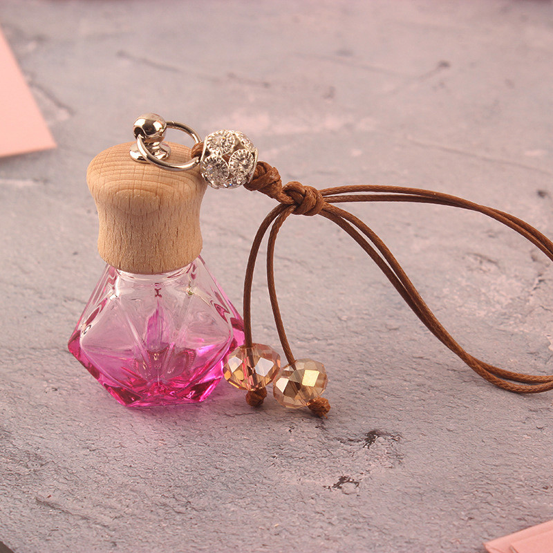 Spot Solid Wood High-Grade High Waist Perfume Cover Car Pendant Perfume Bottle Wood Cover Essential Oil Bottle
