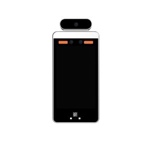 QR Code Face Recognition Terminal 8 Inch Facial Recognition Entry System For