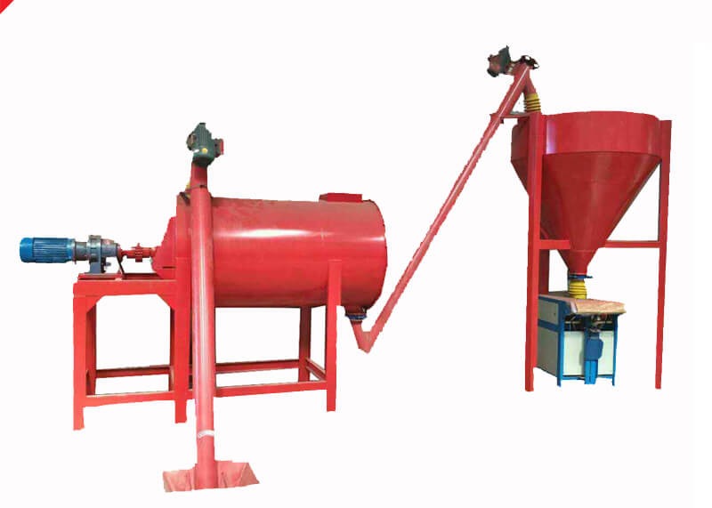 Screw 500-5000kg Dry Powder Mixer Machine For Cement Sand Fly Ash
