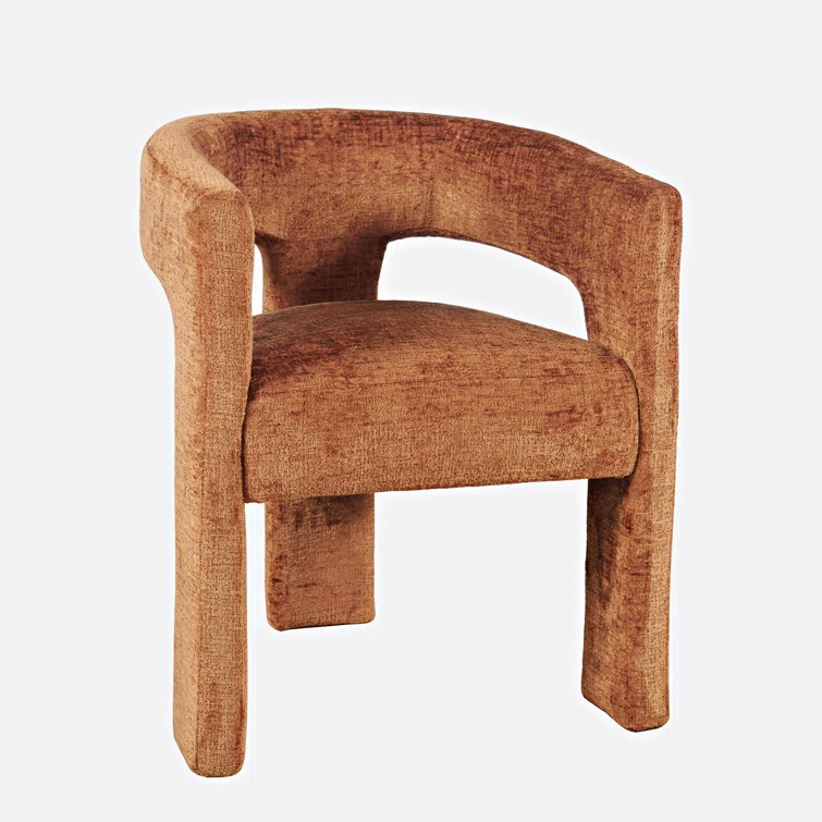 Eco friendly Wooden White Sherpa Accent Chair For Dining Room