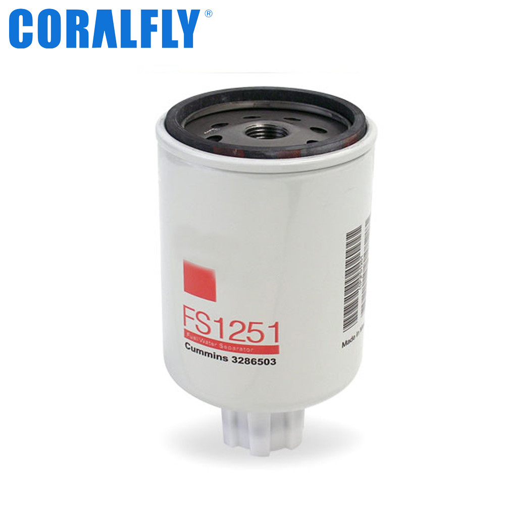 Fs1251 P550248 1J43043060 PL150 Fleetguard Fuel Water Separator Filter spin On Twist & Drain
