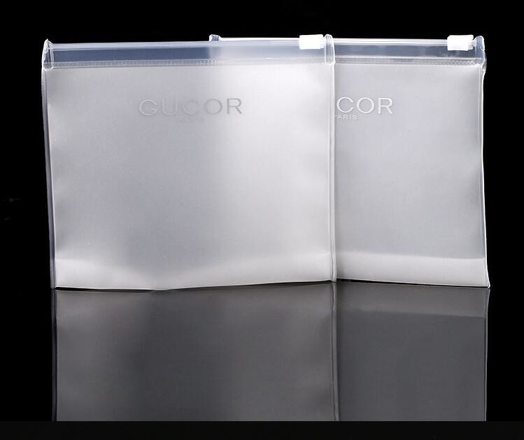 Plastic Bag OEM Custom PVC Loop Handle Image Printed Plastic Shopping Bag,Promotional Clear Waterproof Plastic Cosmetic