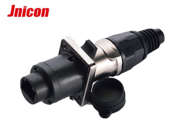 Male Female Outdoor Rated RJ45 Connector Compatible Cat5e Durable Electroplated