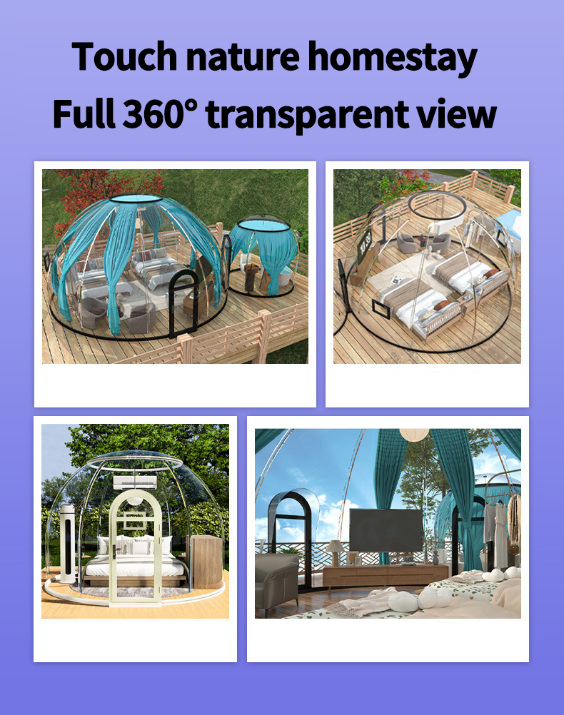 Round camping tent scenic park View Homestay bubble room