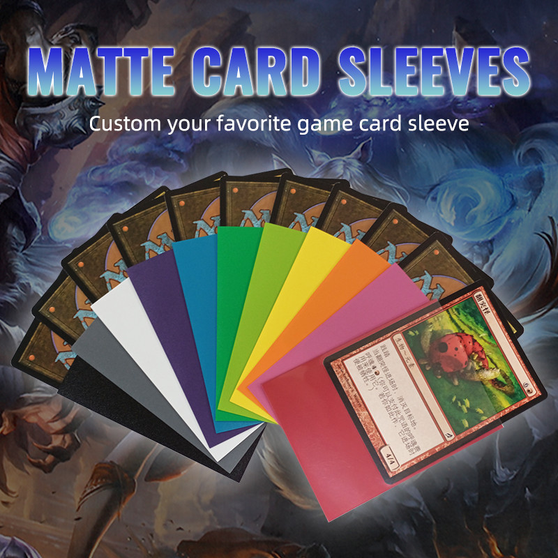 Matte Protective Card Sleeves For 63x88mm Trading Cards