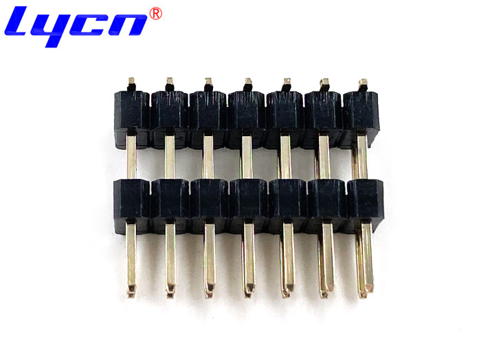 2.54mm Double Row Pin Header Connectors Straight DIP / SMT Type With Positioning