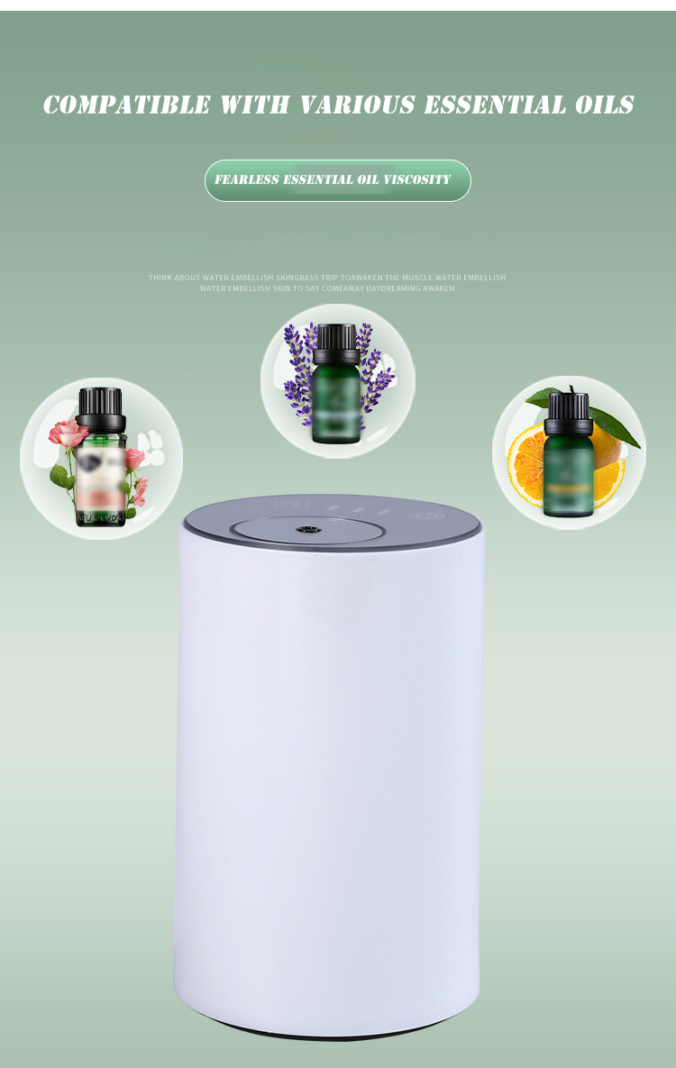 HOMEFISH Waterless Car Aroma Diffuser Nebulizer With Smart Touch Screen