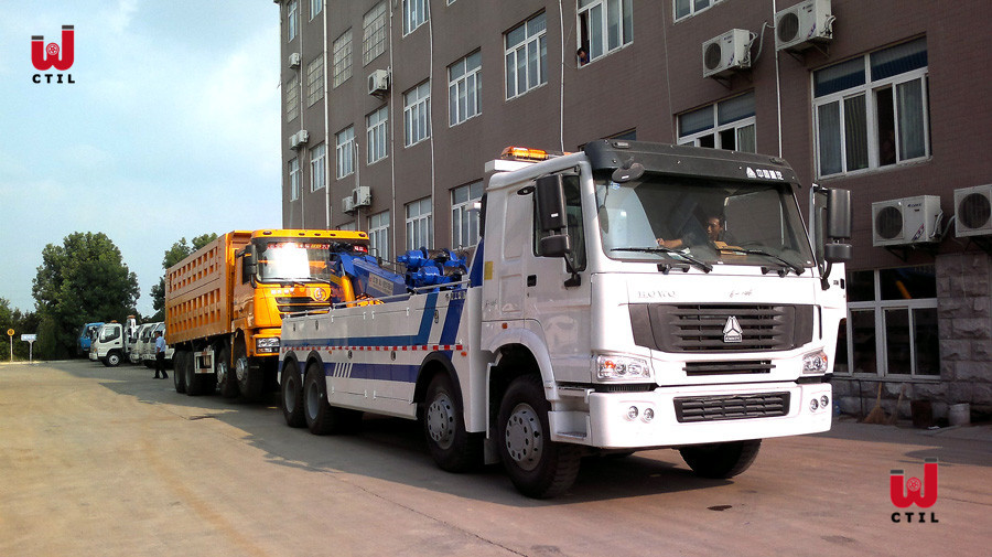Manual 8X4 Heavy Duty Tow Truck 50t Heavy Vehicle Towing