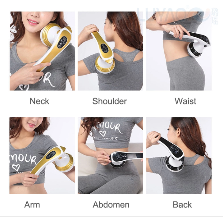 Handheld Fat Burning Anti Cellulite Electric Massager With Time Display