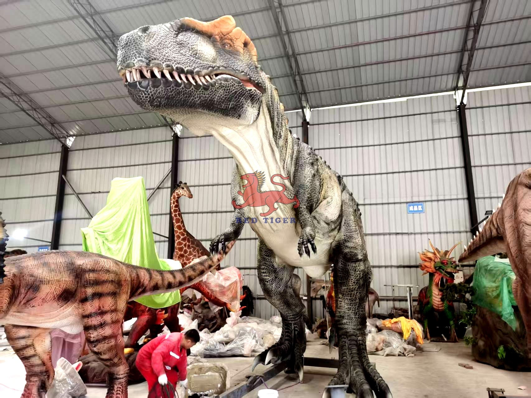 Theme park Animatronic Realistic Dinosaur Allosaurus Outdoor