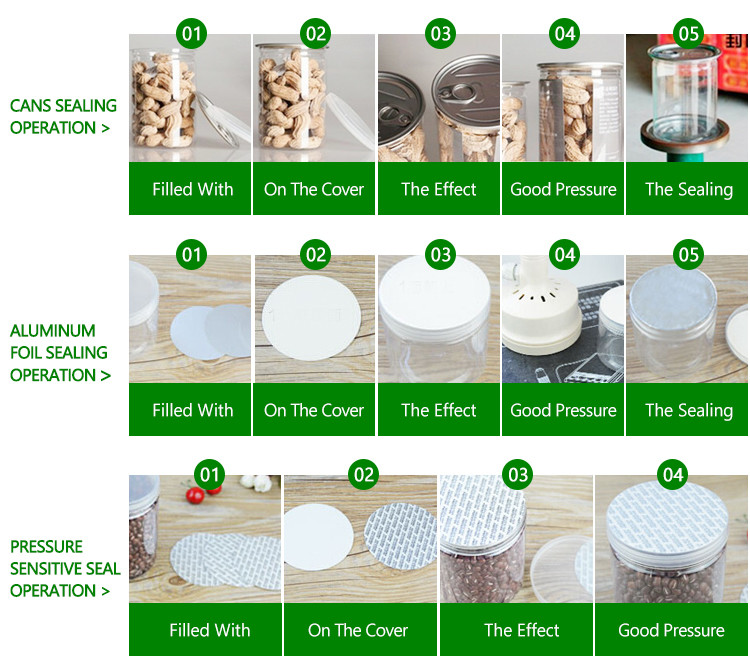 Custom Small Plastic Food Storage Candy Cookie Jar 420ml 500ml 600ml