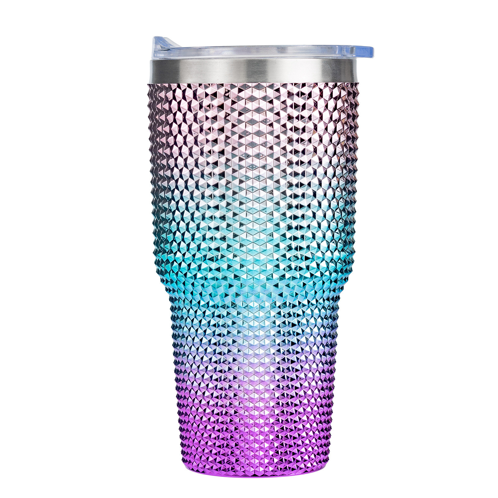 Car-Mounted Double Layer Plastic Large Capacity 30oz Ice Maker Cup Inner Steel Outer Plastic Water Cup Stainless Steel Durian Cup