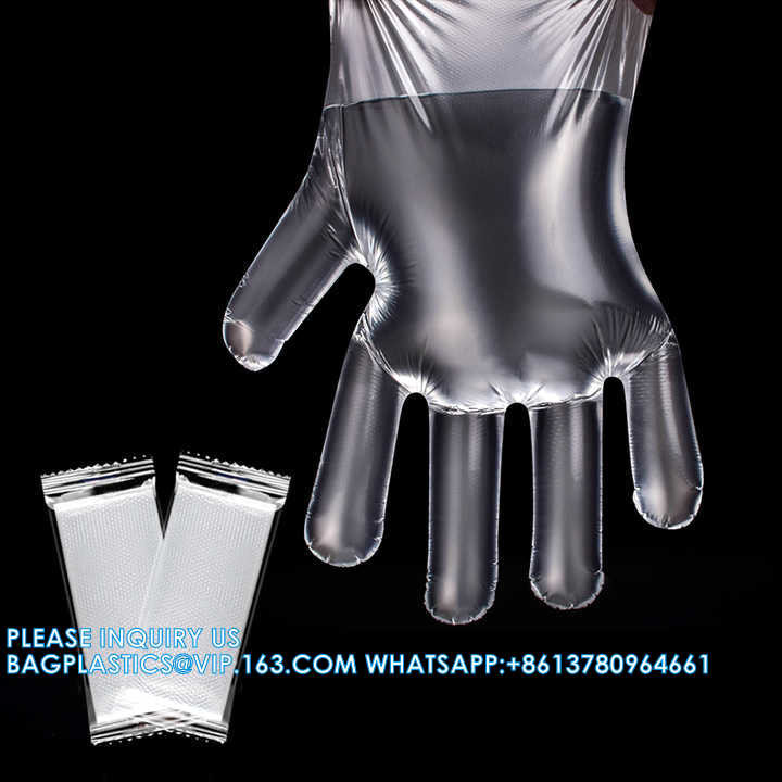 Designed For Hair Dyeing Products Disposable Pe Gloves Individual Pack Cheap Factory Wholesale Gloves Disposable