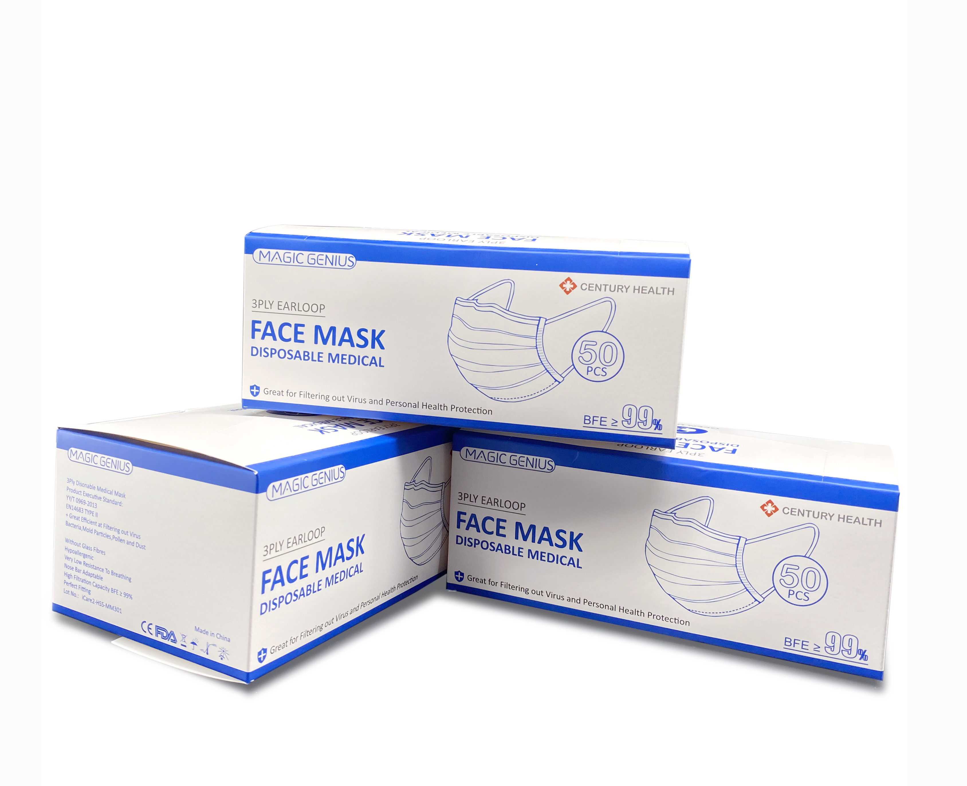 3 Layer Ffp2 Disposable Mask Medical Respirator Mask Odorless Breathable