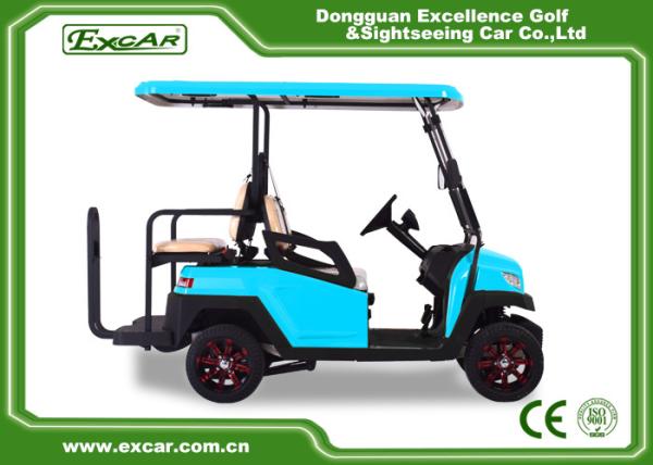 EXCAR blue 2 Seater electric golf car 48V AC motor golf buggy for sale