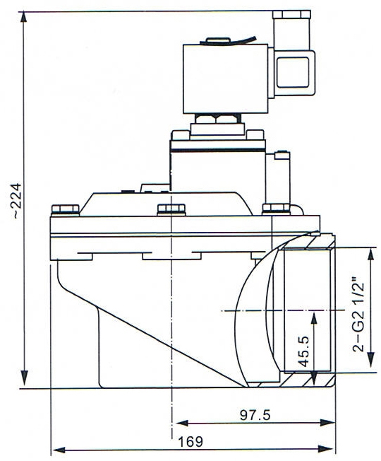 SCG353A051 2 1/2'' ASCO Type Diaphragm Valve