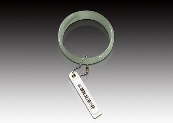AM DR Label 58khz RF Security Labels Jewelry Tag White / Black Anti-shoplifting