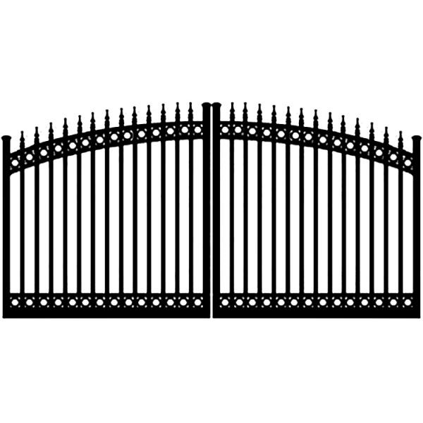 Decorative 8 Wrought Iron Fence Panels Heavy Duty Zinc Galvanized Dipped Stainless Steel Farm