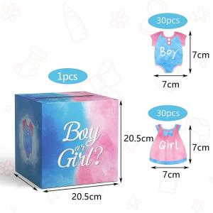  Wholesale Boy&amp;Girl Gender Reveal Voting Boxes With Voting Gift Card For Baby Shower Party Decoration Supplies Manufactures