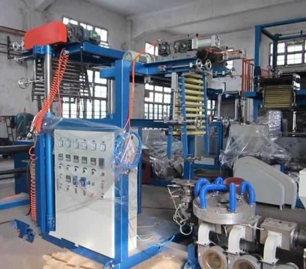 PvC Small Blow Film Making Machine Single Lift Blowing Unit Thickness 0.015-0