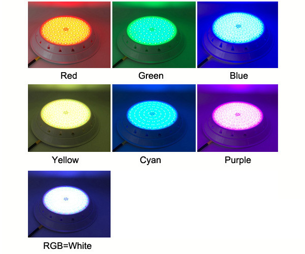 RGB 12V AC Resin Filled IP68 Waterproof LED Pool Light