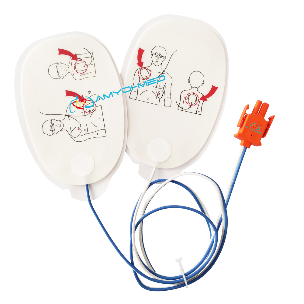 Manual External PVC Child AED Pads 2 Pins Compatible For Nihon Kohden