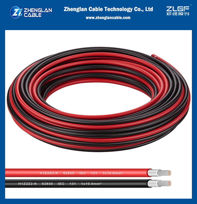 4 Sq Mm 6mm² 10mm² Photovoltaic Solar Cable Tinned Copper 1.5kv