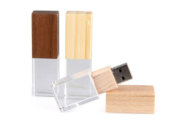 Crystal Material Usb Stick Drive With Laser Engraving Technique Technology