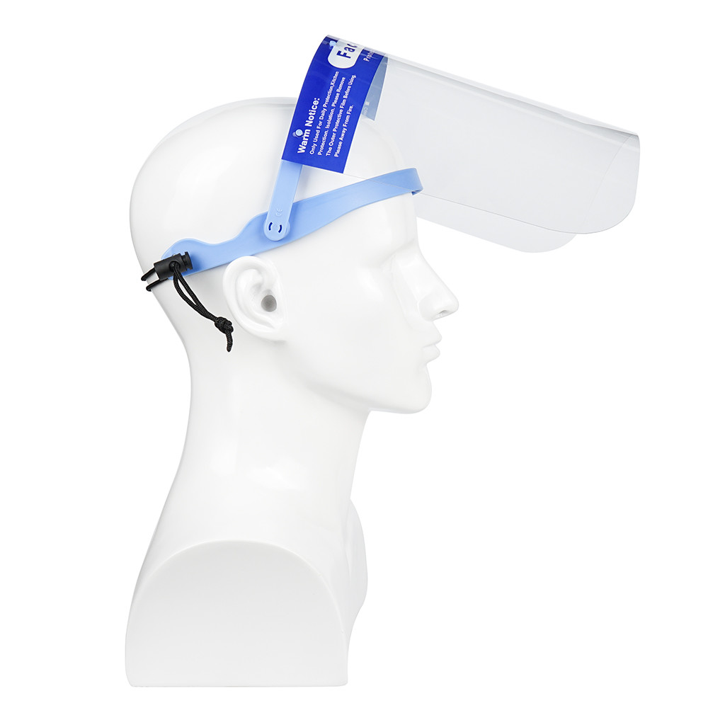 Protective Adjustable Face Cover Shield , Full Face Detachable Visor Plastic Face Shields
