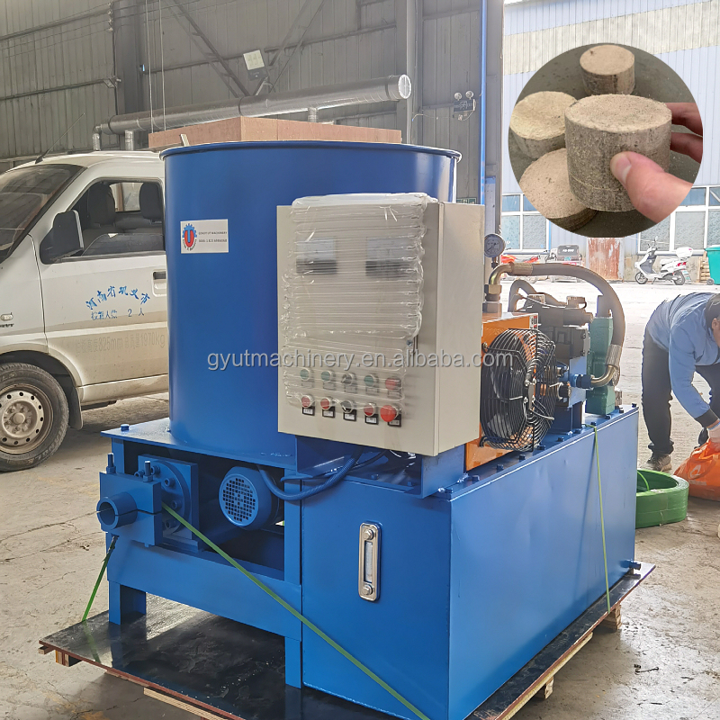Sawdust Briquettes Press Machines for Round Biomass Wood Briquettes