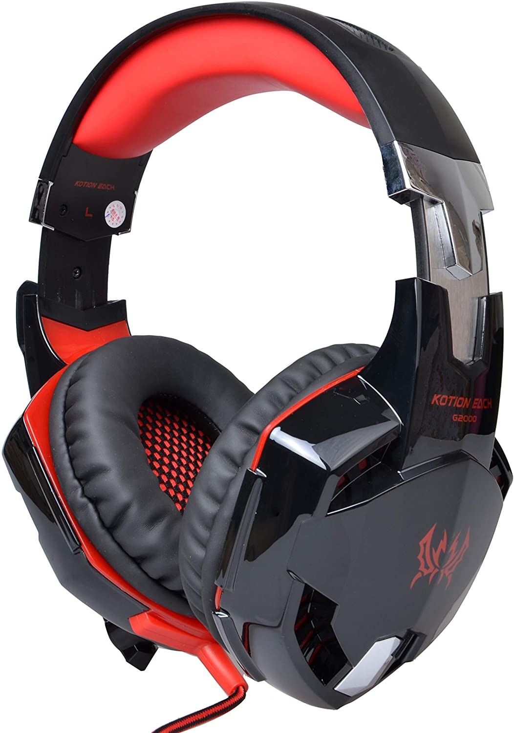 KOTION EACH G2000 100mA DC5V USB Gaming Headset With Light Mic