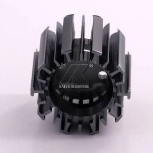  Black / Steel Gray Heat Sink Aluminum Profiles Good Thermal Conductivity Manufactures