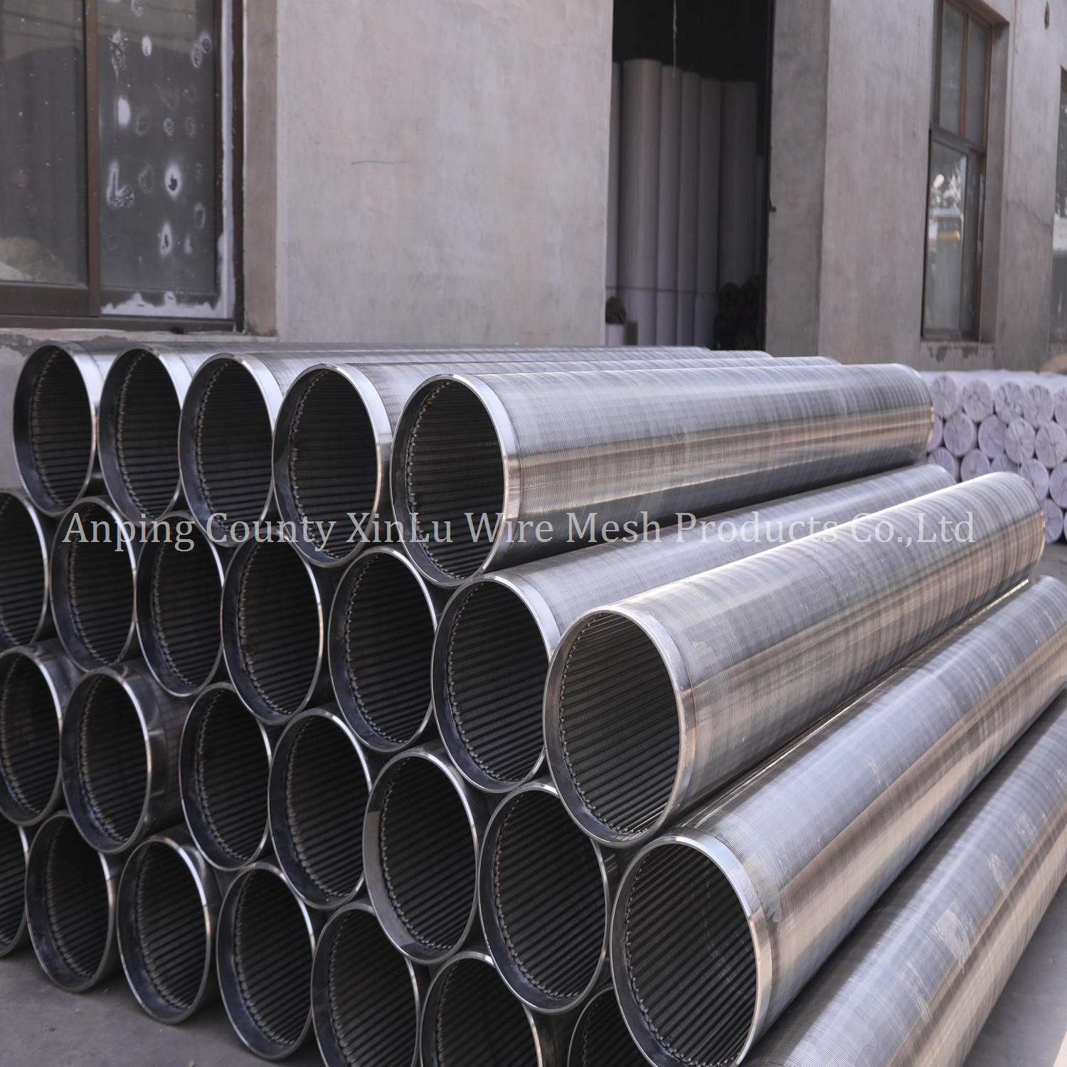 Duplex Stainless Steel 2205 V Wire Continuous Slot Screen Tube for Non Magnetic Johnson Strainer Pipes