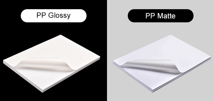 80gsm PP Sticker Paper , Glossy Photo Sticker Paper Printable A5 14.8*21CM