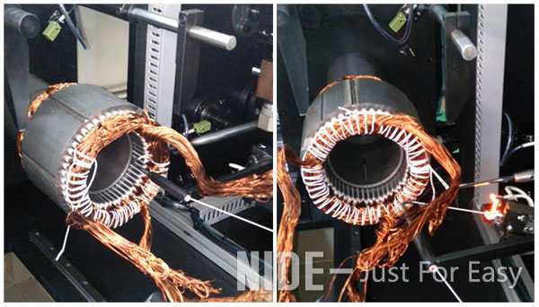 stator coil lacing machine