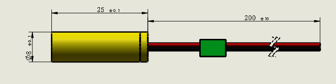 Medical Indicating DPSS Laser at 561nm Max 1.5 mrad Beam Divergence for Life Science