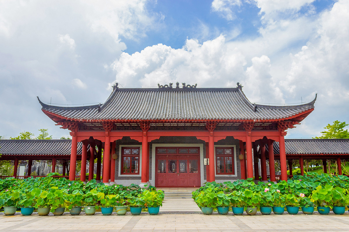 180*180mm Compressive Strength 1500N Chinese Roof Tiles for Buddhist Temple Traditional Material
