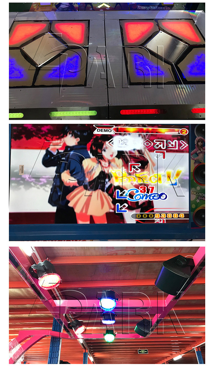 Plastic 400W Pump It Up Arcade Dance Machine Coin Acceptor