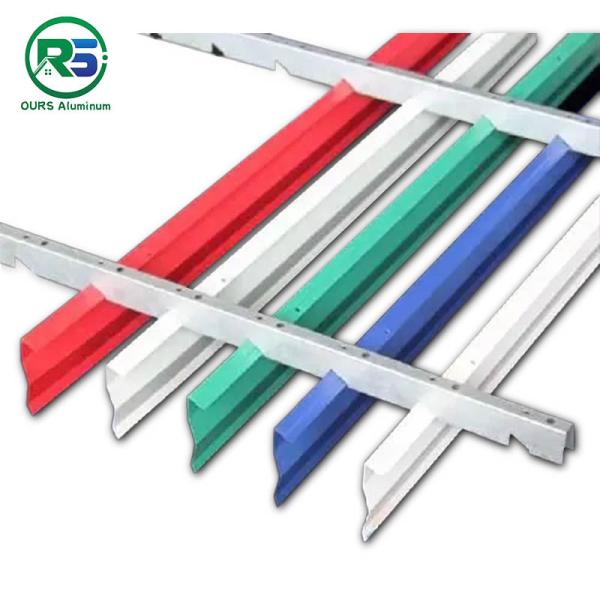 Metro Station Suspended Metal Ceiling Alum Linear Metal Open Linear Metal False