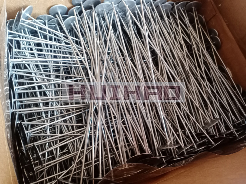 2mm Galvanized Steel Metal Quilting Pins Used For The Fabrication Of Insulation Blankets