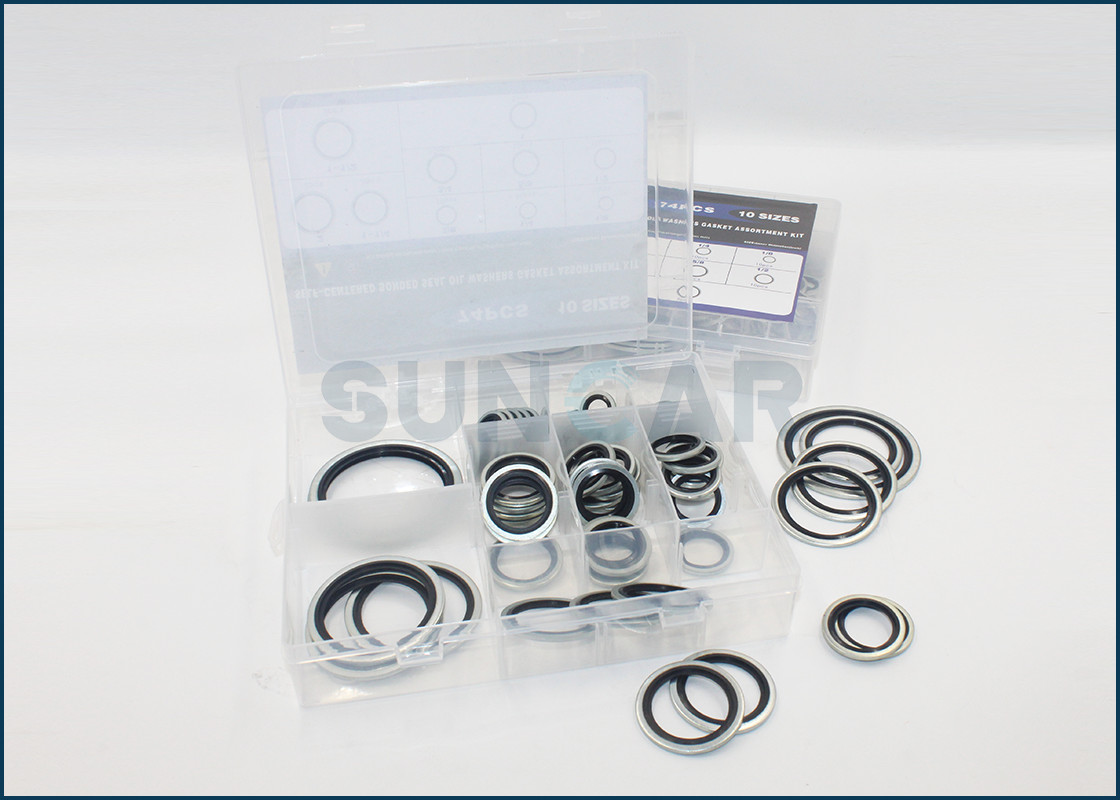 74PCS O-RING BOX INCH WASHERS GASKET BOX O Ring Kit High Quality