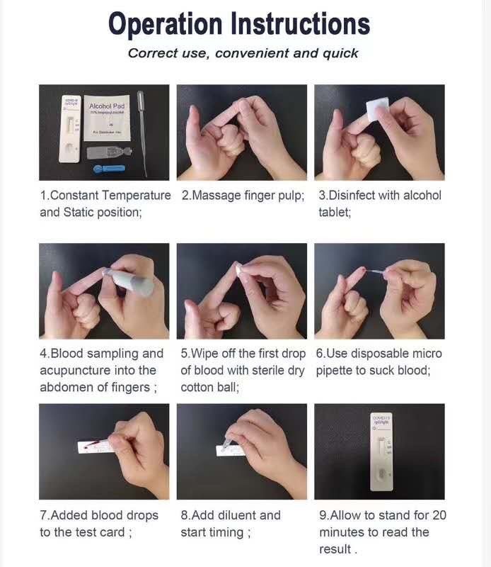 At Home Rapid Test Kit 25 Tests Combined Antibody Throat Swabs And Sputum