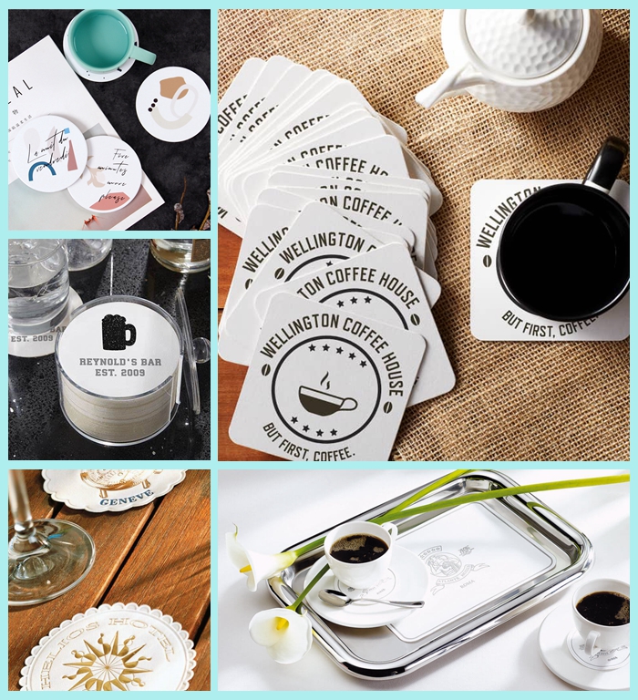  Uncoated 390gsm Coaster Paper For Drinks 400 x 580mm Quick Water Absorption 