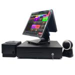 15'' Capacitive Touch Screen POS Terminal With LED/VFD Customer Display And Win