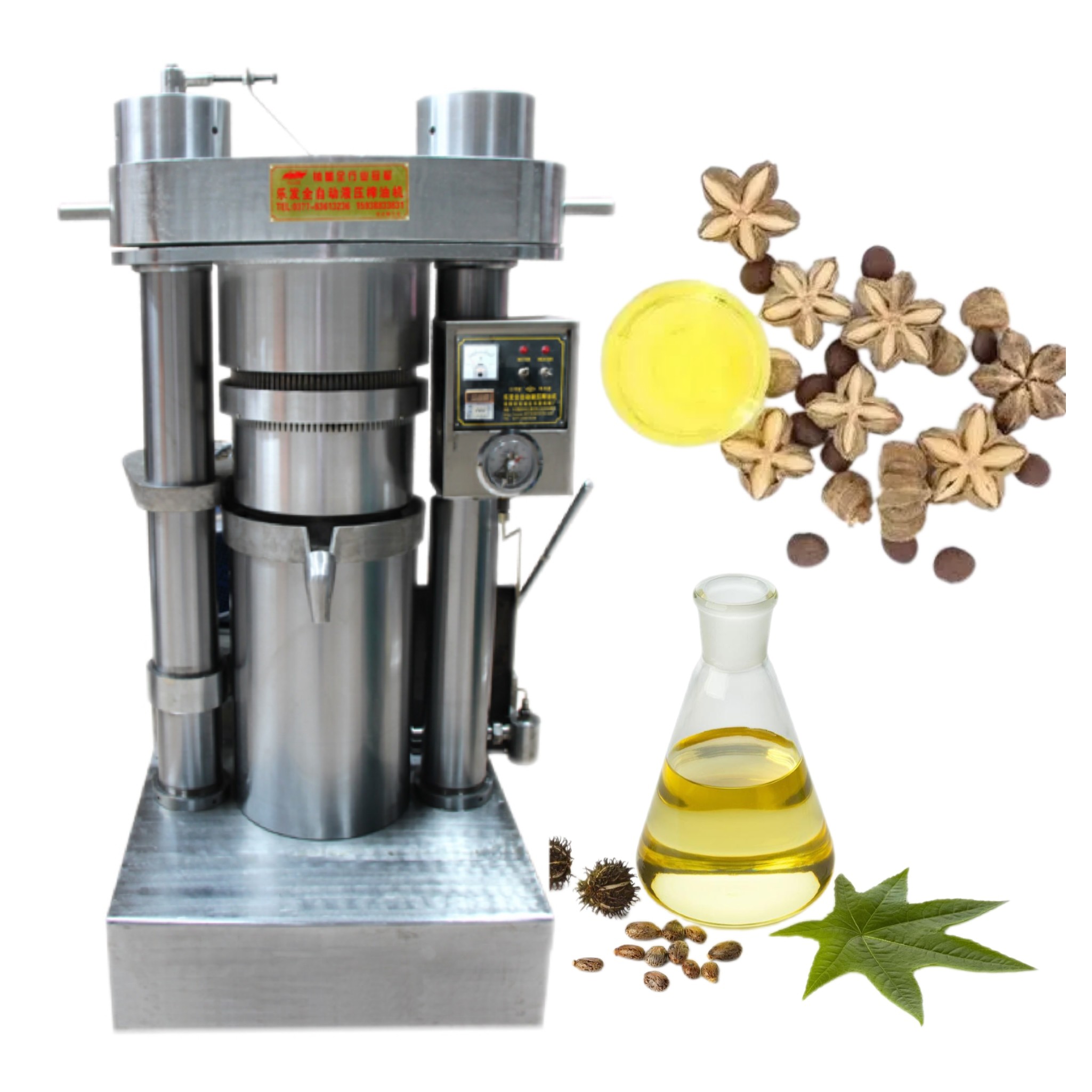 High Efficiency Sesame Oil Press Machine Hydraulic Model