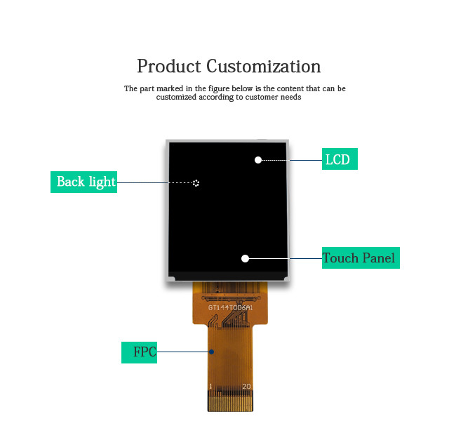 1.44 Inches Mini Tft Lcd Display 128x128 Tft Lcd Display Panel