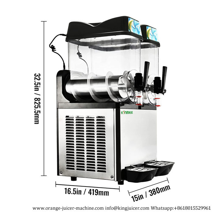 2 bowls 12Lx2 commercial CE certificate ice slush machine margarita machine slushy machine
