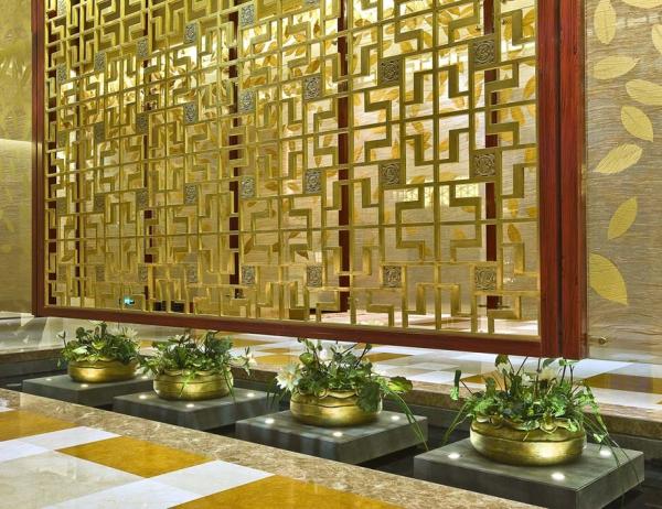 Bronze Cooper Metal Laser Cut Panels Color stainless steel room dividers For