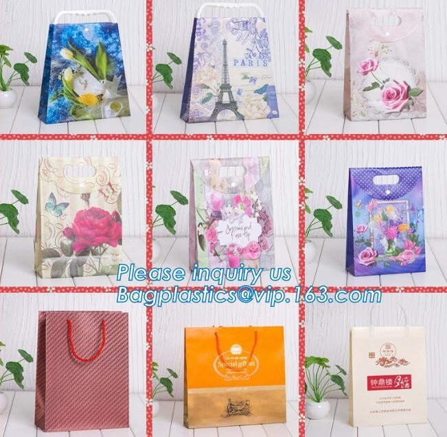 Cheap Customized Pink Printed Paper Shopping Bag For Clothing and Gift,Recycled Luxury Paper Bags & Retail Carrier Bags