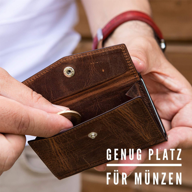 Lightweight PU Leather Money Clip Credit Card Holder Wallet for Men Package Weight 0.1kg